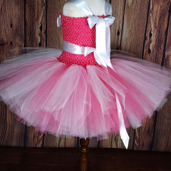 BLACK FRIDAY SALE - Girl's Tutu Dress And Hair Clip Set Size 6 - 8/9 NWT - Picture 3 of 12